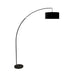 Jess Black Arch Lamp - U&U Home Budget Furniture (Carteret, NJ)