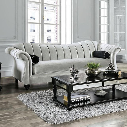 Marvin Pewter Sofa - U&U Home Budget Furniture (Carteret, NJ)