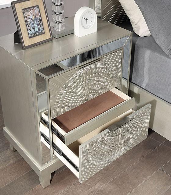 VALLETTA Night Stand - U&U Home Budget Furniture (Carteret, NJ)