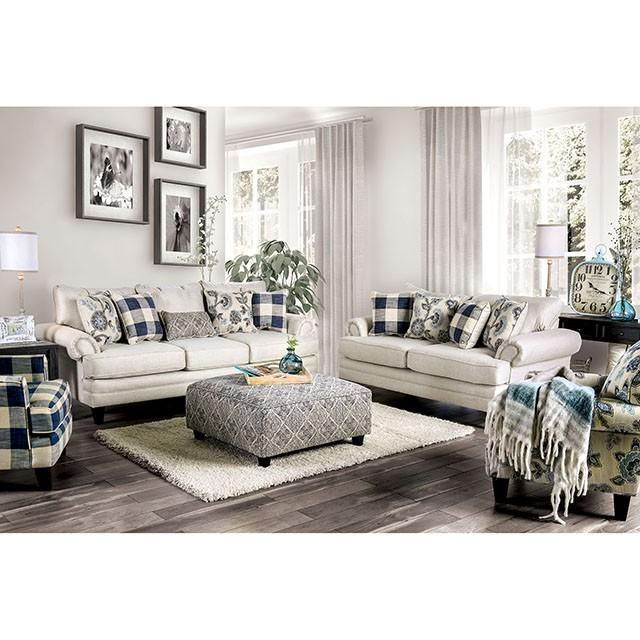 Nash Ivory Sofa - U&U Home Budget Furniture (Carteret, NJ)
