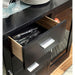 Luminar Black Glass-Insert Dining Table - U&U Home Budget Furniture (Carteret, NJ)