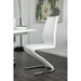 Midvale White/Chrome Side Chair (2/CTN) - U&U Home Budget Furniture (Carteret, NJ)