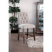 Sania III Beige/Rustic Oak Counter Ht. Chair (2/CTN) - U&U Home Budget Furniture (Carteret, NJ)