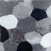 Vancouver Gray/Navy 5' X 7' Area Rug - U&U Home Budget Furniture (Carteret, NJ)