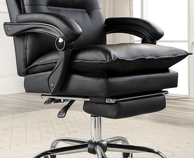 PERCE Office Chair, Black - U&U Home Budget Furniture (Carteret, NJ)