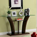 MANHATTAN IV Dark Cherry Sofa Table, Brown Cherry - U&U Home Budget Furniture (Carteret, NJ)