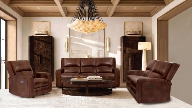 SOTERIOS Power Sofa, Medium Brown - U&U Home Budget Furniture (Carteret, NJ)