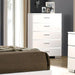 Malte White Chest - U&U Home Budget Furniture (Carteret, NJ)