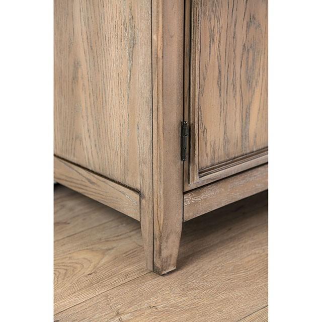 Patience Rustic Natural Tone Server - U&U Home Budget Furniture (Carteret, NJ)