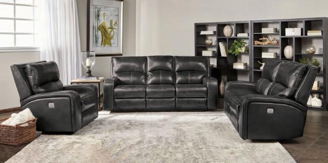SOTERIOS Power Sofa, Charcoal - U&U Home Budget Furniture (Carteret, NJ)