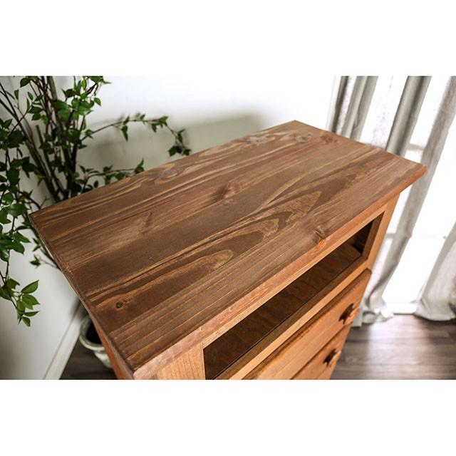 Lea Mahogany Media Chest - U&U Home Budget Furniture (Carteret, NJ)