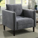 LYNDA Chair, Dark Gray - U&U Home Budget Furniture (Carteret, NJ)
