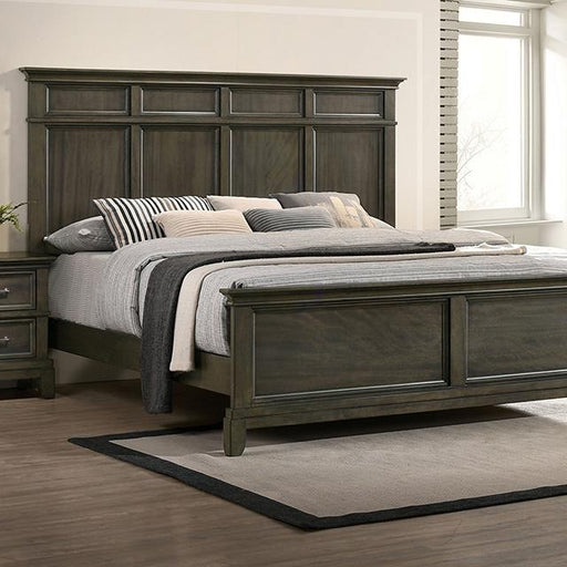 HOUSTON Cal.King, E.King & Queen Bed, Gray - U&U Home Budget Furniture (Carteret, NJ)