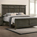 HOUSTON Cal.King, E.King & Queen Bed, Gray - U&U Home Budget Furniture (Carteret, NJ)