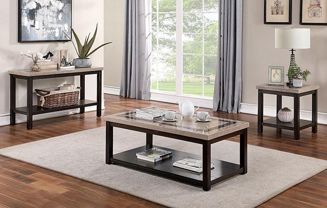 ROSETTA End Table - U&U Home Budget Furniture (Carteret, NJ)
