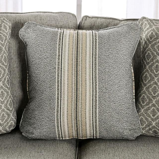 STEPHNEY Sofa, Gray/Gold - U&U Home Budget Furniture (Carteret, NJ)