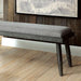 Vilhelm I Gray Bench - U&U Home Budget Furniture (Carteret, NJ)