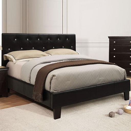 Velen Black Cal.King, E.King, Full, & Twin Bed Black & White - U&U Home Budget Furniture (Carteret, NJ)