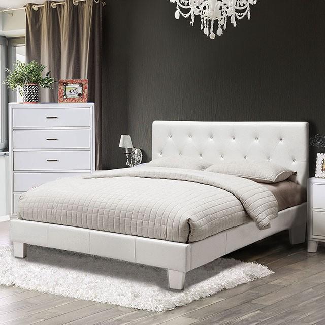 Velen Black Cal.King, E.King, Full, & Twin Bed Black & White - U&U Home Budget Furniture (Carteret, NJ)