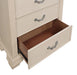 Pamphilos 4 & 5 Piece Queen Bedroom Set Gray & White - U&U Home Budget Furniture (Carteret, NJ)