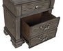Pamphilos 4 & 5 Piece Queen Bedroom Set Gray & White - U&U Home Budget Furniture (Carteret, NJ)