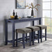 Caerleon 3 & 4 Piece Counter Ht. Set Gray & Blue - U&U Home Budget Furniture (Carteret, NJ)