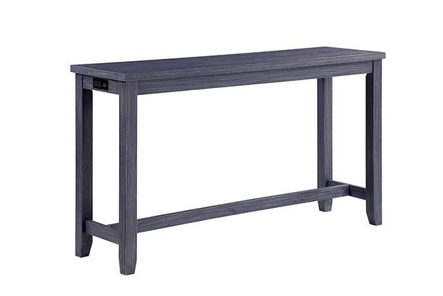 Caerleon 3 & 4 Piece Counter Ht. Set Gray & Blue - U&U Home Budget Furniture (Carteret, NJ)