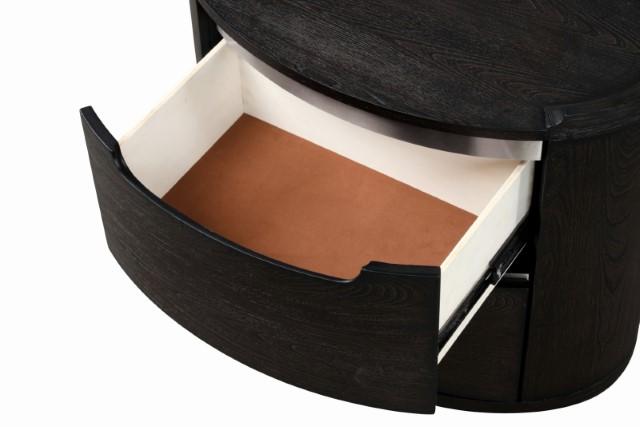 Osterley Nightstand Black - U&U Home Budget Furniture (Carteret, NJ)