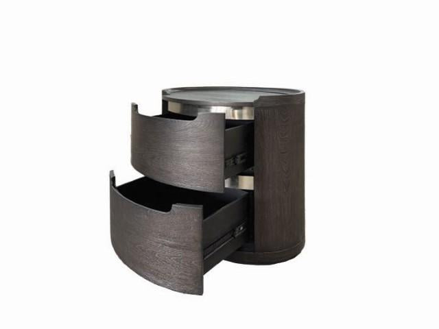 Osterley Nightstand Black - U&U Home Budget Furniture (Carteret, NJ)