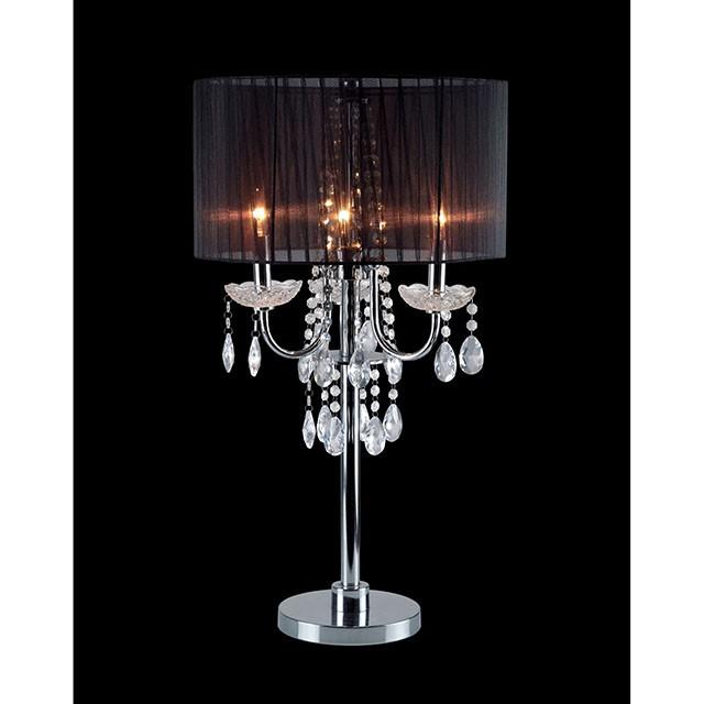 Jada Black Table Lamp - U&U Home Budget Furniture (Carteret, NJ)