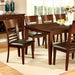 HILLSVIEW I Brown Cherry 78" Dining Table w/ 18" Leaf - U&U Home Budget Furniture (Carteret, NJ)