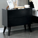 LENNART II Black Night Stand - U&U Home Budget Furniture (Carteret, NJ)