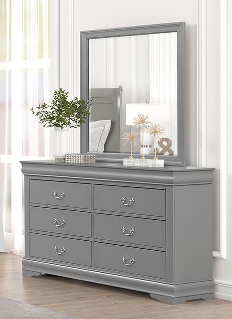 Louis Philippe Mirror - U&U Home Budget Furniture (Carteret, NJ)
