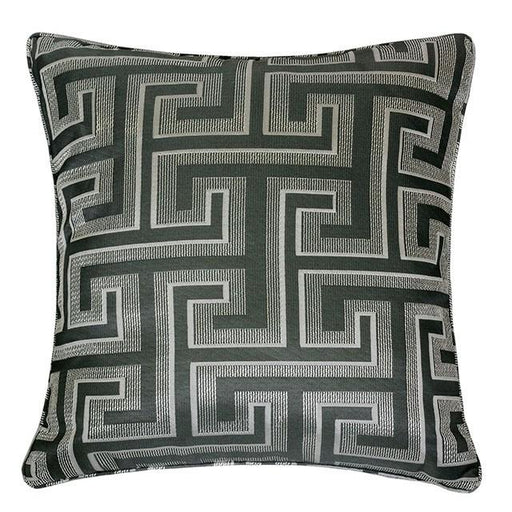 Macie Silver 20" X 20" Pillow, Silver - U&U Home Budget Furniture (Carteret, NJ)