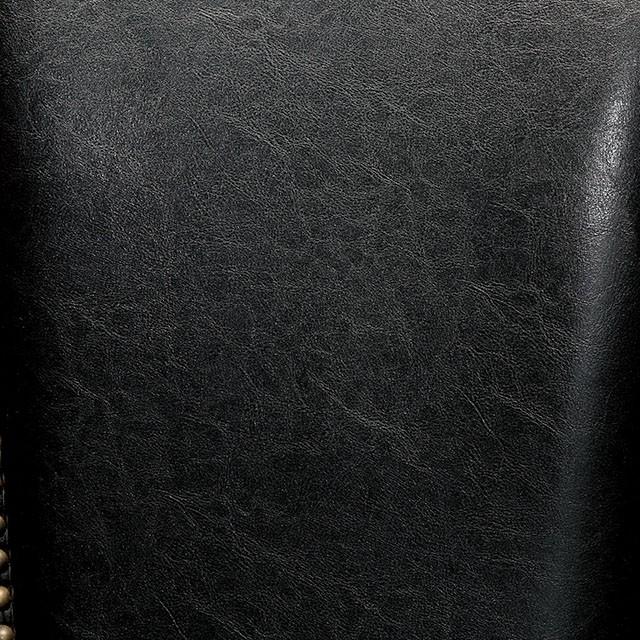 MELINA Brown Cherry/Black Arm Chair - U&U Home Budget Furniture (Carteret, NJ)