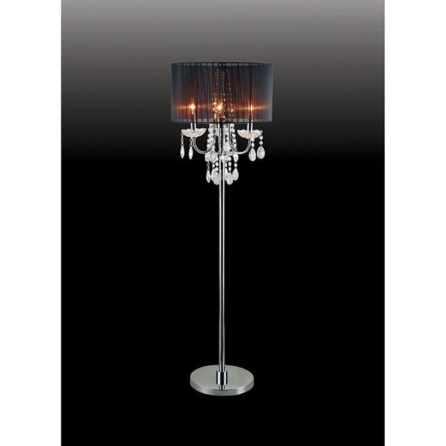 Jada Black Floor Lamp - U&U Home Budget Furniture (Carteret, NJ)