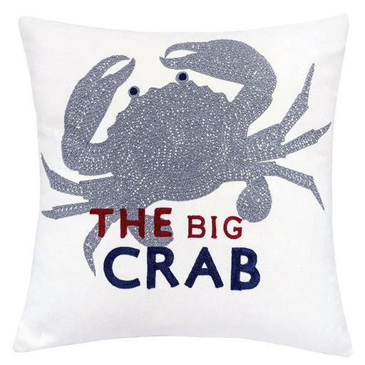Jody White 20" X 20" Pillow, Crab - U&U Home Budget Furniture (Carteret, NJ)