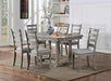 LAQUILA Dining Table, Gray - U&U Home Budget Furniture (Carteret, NJ)