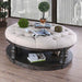 Mika Antique Gray Coffee Table w/ Cushion Top - U&U Home Budget Furniture (Carteret, NJ)