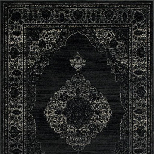 Kozlu Dark Gray 5' X 7' Area Rug - U&U Home Budget Furniture (Carteret, NJ)