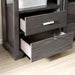 Tienen Gray Pier Cabinet - U&U Home Budget Furniture (Carteret, NJ)