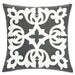 Trudy Gray 20" X 20" Pillow, Gray - U&U Home Budget Furniture (Carteret, NJ)