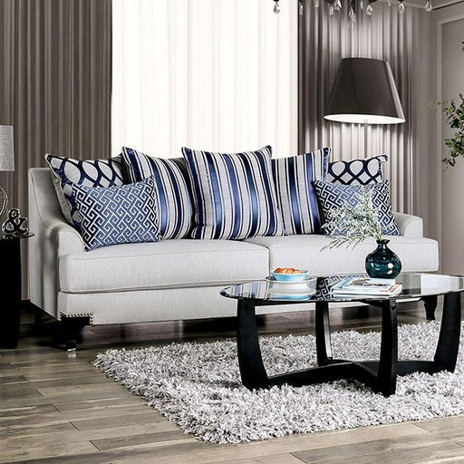 Sisseton Light Gray Sofa - U&U Home Budget Furniture (Carteret, NJ)