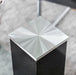 Richfield Black/Chrome Dining Table - U&U Home Budget Furniture (Carteret, NJ)