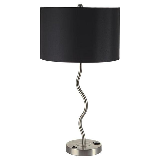 Sprig Black Table Lamp (2/CTN) - U&U Home Budget Furniture (Carteret, NJ)