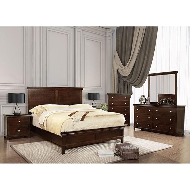 Spruce Brown Cherry Mirror - U&U Home Budget Furniture (Carteret, NJ)