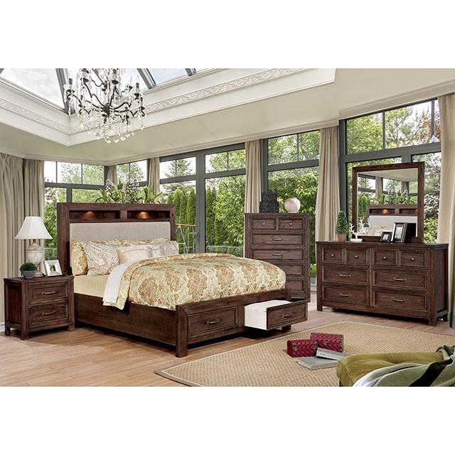 Tywyn Dark Oak Mirror - U&U Home Budget Furniture (Carteret, NJ)