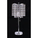 Perla Chrome Table Lamp - U&U Home Budget Furniture (Carteret, NJ)