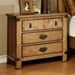 PIONEER Weathered Elm Night Stand - U&U Home Budget Furniture (Carteret, NJ)