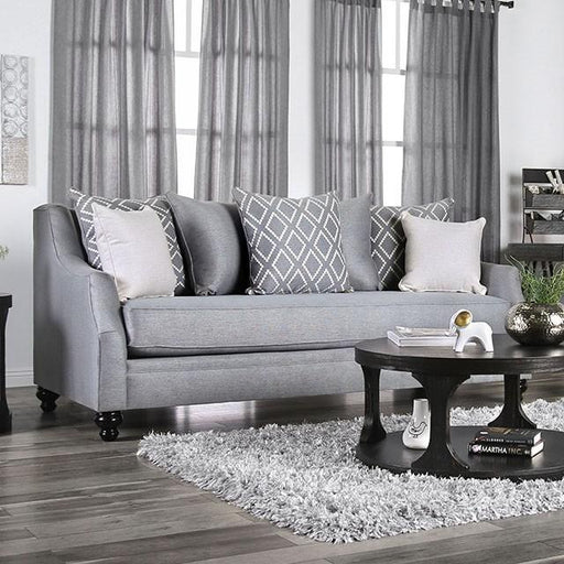 Nefyn Gray Sofa - U&U Home Budget Furniture (Carteret, NJ)